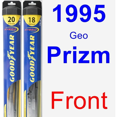 1995 Geo Prizm - 1995 Geo Prizm Wiper Blade Set/Kit (Front) (2 Blades) - Hybrid