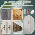 thumbnail image 5 of 12Pcs 3 Colors Silicone Anti-Collision Corner Drawer Bumpers Cabinet Handle Protection Round Silicone Cabinet Handle Corner Guards - Gray/White/Brown, 5 of 5