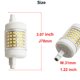 thumbnail image 3 of CHAO Juego de 2 bombillas LED R7s de 78 mm, regulable, 15 W, blanco frío, 6000 K, 1500 lm, CA 230 V, equivalente a lápiz halógeno R7s de 120 W y 100 W, LED lineal J78 para focos de techo, 3 of 5