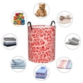thumbnail image 4 of Sikiie Beef1 Print Round Dirty Clothes Basket, Waterproof Standing Foldable Storage Basket, for Laundry Room, Bedroom, Bathroom Storage-Small, 4 of 6