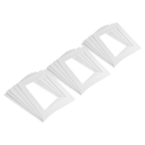 LEXSOMEO 15pcs Photo Frame Mats Pre-cut Photo Display Matting Picture Frame Mats for Photo Artwork