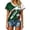 Green1, variant on Women's Mexico V-Neck T-Shirt Short Sleeve Aztec Mayan Pyramid Temple Graphic Tee Mexican Flag Casual Game Day Soccer Fan Gear Tops