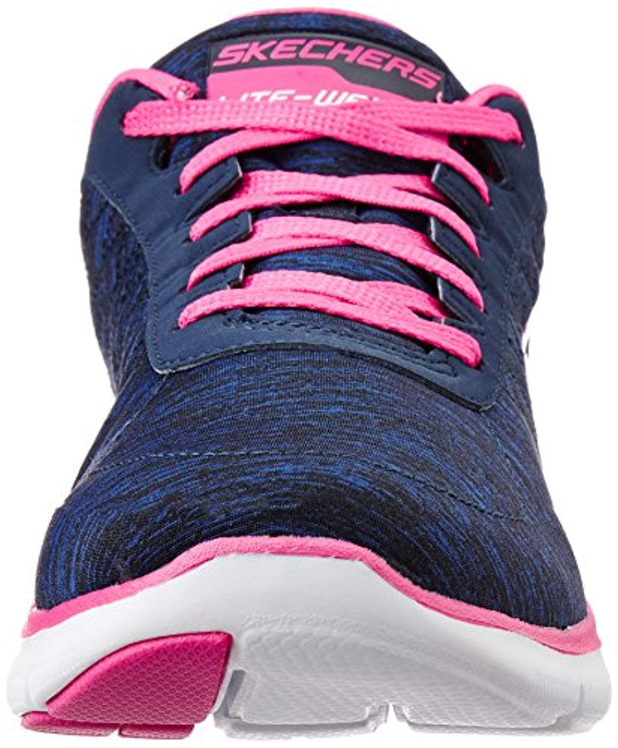 Moet Manifestatie stout Skechers Women's Flex Appeal 2.0 Fashion Sneaker, Navy Pink, 10 M US -  Walmart.com