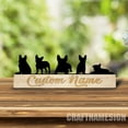 thumbnail image 3 of Craftnamesign Custom Wooden French Bulldog Desk Name Plate, Frenchies Mom Metal Nameplate for desk, 3 of 5