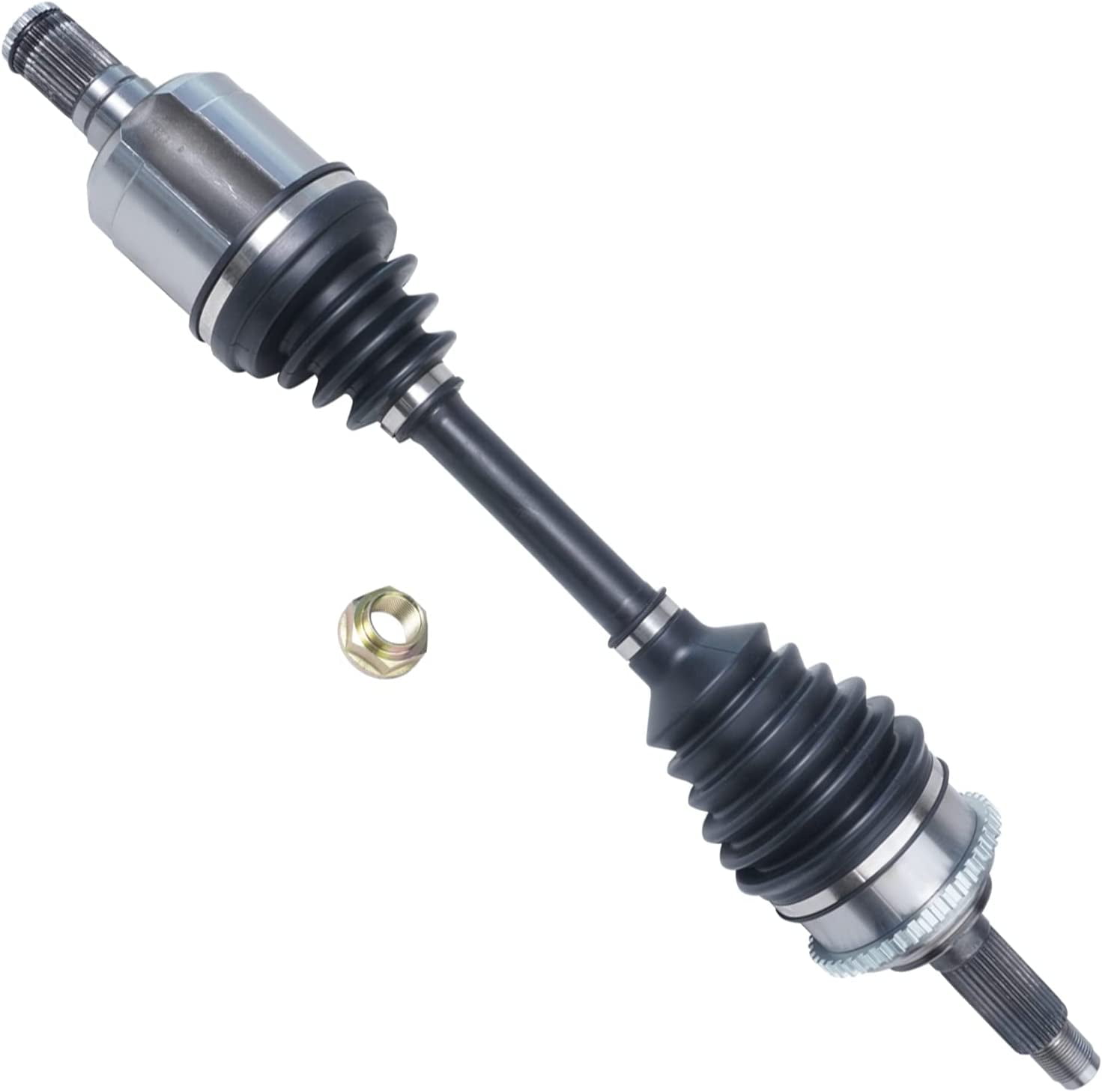 Detroit Axle - Front 2pc CV Axles for 2006-2009 Ford Fusion, 06 Lincoln Zephyr, 06-09 Mercury Milan, 2 CV Axle Assembly 2006 2007 2008 2009 Replacement