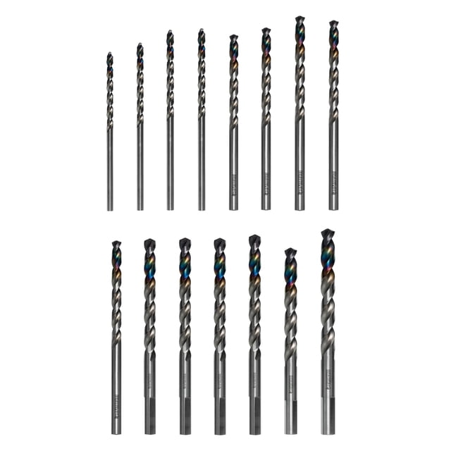 Juego de brocas Diablo Metal Demon DMD-S15T para acero, 15 unidades