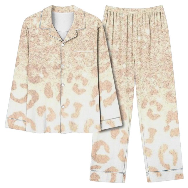 Ensembles de Pyjama pour Femmes Blouse à Manches Longues Décontractée pour Femmes Pantalon Ensemble de Pyjama