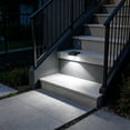 thumbnail image 6 of Solar Fence Lights Outdoor, Drill-Free Waterproof LED Deck Lights With Warm Light, For Outside, Backyard, Railing, Step, Patio,Wall and Home Improvement,A, 6 of 6