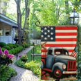 thumbnail image 4 of PHYHOO  Garden Flag Double Sided, Small Burlap Welcome Patriotic Truck Stars Farmhouse Garden Yard House Flags for Memorial Veterans Independence Day Outdoor Decor White, 4 of 6