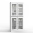 thumbnail image 5 of 100% Solid Wood 32" Bathroom Cabinet with Frosted Glass Doors and Adjustable Shelves, 5 of 6
