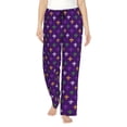 thumbnail image 1 of Fotbe Purple Mardi Gras Pantalones de Pijama para Mujer, Pantalones de Dormir, Pantalones Pj con Cordón y Bolsillos-3X-Large, 1 of 6