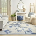 thumbnail image 3 of Nourison Aloha Indoor/Outdoor Blue/Grey 7'10" x 10'6" Area Rug, (8x11), 3 of 10