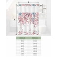 thumbnail image 6 of No Hook Shower Curtain with Snap in Liner, Abstract Pink and Blue Ombre Plants Leavs Berry Hotel Shower Curtains for Bathroom, Washable Shower Curtain Liner Set with Mesh Top Window, 36"x78", 6 of 6