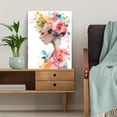 thumbnail image 5 of QISVANSET Watercolor Portrait Floral Crown Canvas Wall Art 15.75x11.81 Inches, 5 of 5