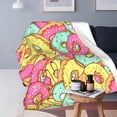 thumbnail image 2 of for Donut Blanket Donut Flannel Fleece Blanket for Adult Kids Donut Throw Blanket Soft Cozy Lightweight Food Blanket Gift for Donut Lovers, 80"x60", 2 of 6