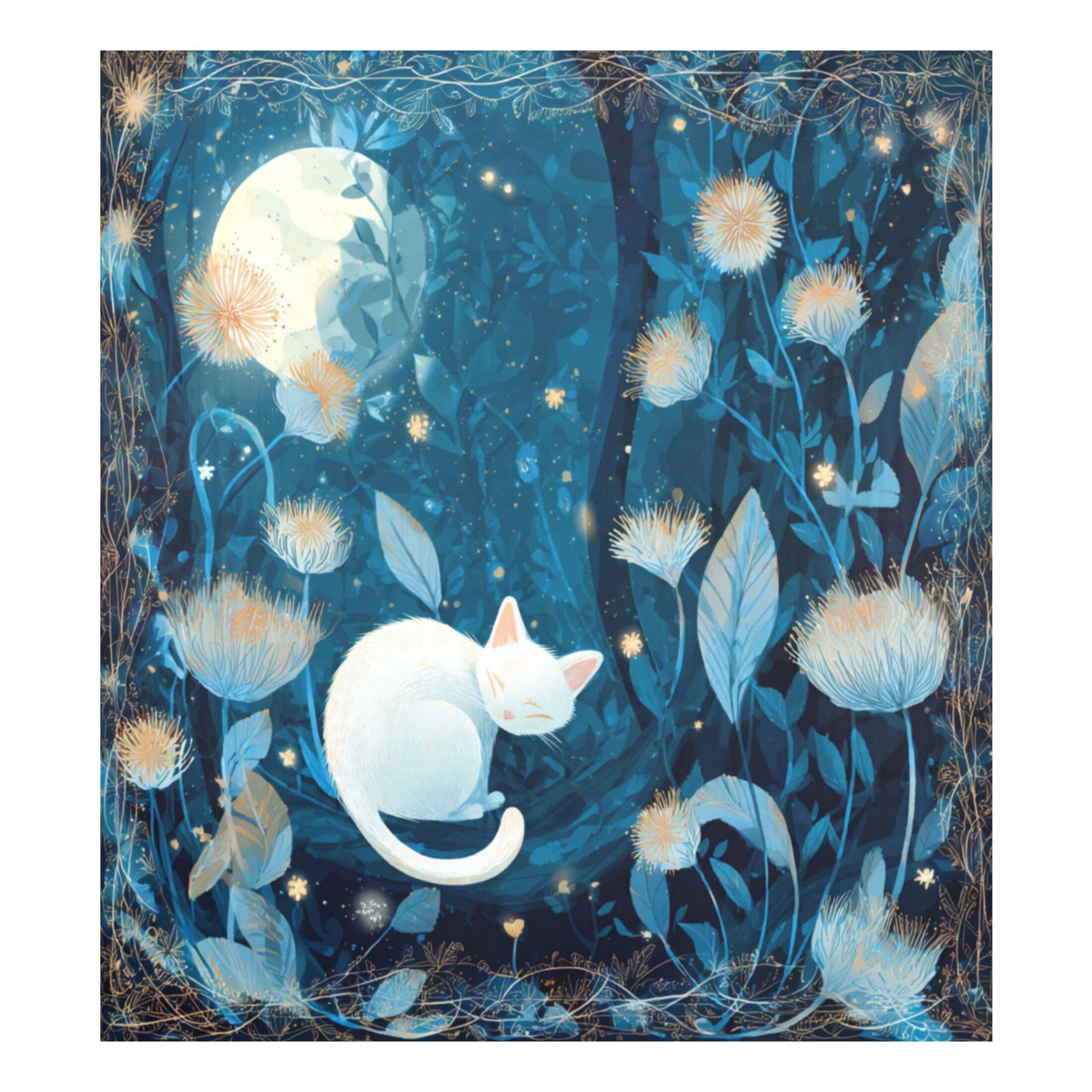 Dishwasher Magnetic Refrigerator Magnet Cover Sticker Home Decorative 23"x26" Whimsical White Cat