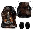 thumbnail image 3 of HELLHERO Spiderweb Skeleton Halloween Gaming Chair Covers Slipcover Set with Armrest Covers, Set of 4 Soft Stretch Computer Chair Seat Slipcovers with Armrest Slipcovers for Game Office, 3 of 10