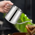 thumbnail image 3 of YgkuHd Milk Frothing Pitcher 350ml Milk Frother Cup Stainless Steel Jug Steaming Pitcher Milk Coffee Cappuccino Art Steam Pitchers Milk Jug Cup, 3 of 5