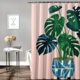 thumbnail image 2 of Pratyus Minimalist Painting Quick-Drying Shower Curtain Set with Hooks for Bathroom Decoration and Hygiene, Home Bathtubs Bathroom Curtain in Various Sizes 60x72, 2 of 7