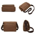 thumbnail image 2 of 15 Inch Laptop Messenger Bag Canvas Cross Body Bag Single Shoulder Bag Handbag Messenger Bag Sling Bag for Men and Women, 2 of 5