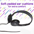 thumbnail image 4 of Auriculares estéreo Maxell 190319 3.5 mm con cable negros, 4 of 7