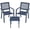 Peacock Blue, variant on 3 Piece Patio Bistro Set, Outdoor Steel Furniture Set, Stackable Modern Conversation Sets for Balcony Garden Deck Patio w/2 Chairs 1 Table, Sauge Green