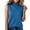 Blue, variant on Women's Turtleneck Sleeveless Sweater Slim Fit Kniited Mock Neck Sweater Tanks Solid Stretchy Casual Basic Layer Tee Fall Winter Undershirts Khaki Medium