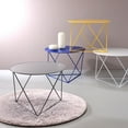 thumbnail image 5 of ACME Epidia Round Accent Table in Blue, 5 of 6