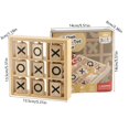 thumbnail image 2 of Staron Wooden Tic Tac Toe Game, Portable Mini Travel Board Game for Children, Indoor Strategy Game, 2 of 6