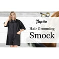 thumbnail image 4 of TOPTIE Hair Grooming Smock Jacket, Haircut Cape Apron for Dog Groomers Nail Spa Salon-Black-L, 4 of 5
