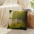 thumbnail image 4 of LALILO Throw Pillow Covers Study Sunday French Oil Wood Panel Cushion Cover 18" x 18", 829 Pack, 4 of 6