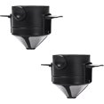 thumbnail image 1 of 2 Pcs Pour Over Coffee Dripper Reusable Pour Over Coffee Dripper Paperless Coffee Filter Cone for Home and Office Use, 1 of 5