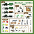 thumbnail image 2 of Farm Tractor Toys for Toddlers, 4 pcs Farm Tractor Toy with 50 pcs Farm Animals&Fence Figures, Farm Figures Farmer Truck with Trailer, Toys for Kids 3-6 Years Old, 2 of 6