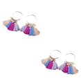 thumbnail image 3 of Sonducket Pendientes de araña Moda Bohemia Étnica Abanico Borla Oreja Cuelga Aro Pendiente Día de San Valentín Niñas Accesorios de boda Type6 NO6 Sonducket CBP455341, 3 of 5