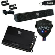 Wet Sounds Stealth-6-Core Soundbar, MB Quart NA2-320.4 Micro Amplifier & WW-BTRS Bluetooth Receiver