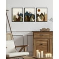 thumbnail image 7 of SHENIFY Morden Mountains Landscape Wall Art Boho Pine Tree Forest Nature Boho Decor Artwork Prints Rustic Living Room Office 11x14in3pcs Black Framed, 7 of 7