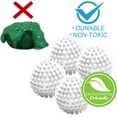 thumbnail image 3 of Lot de 6 Boules de Lavage pour Lessive, Boules pour Vêtements Secs Réutilisables, Boules pour Sécheuse Moelleuses et Antistatiques, Assouplissant Anti-Emmêlement pour Machine à Laver (Blanc), 3 of 8