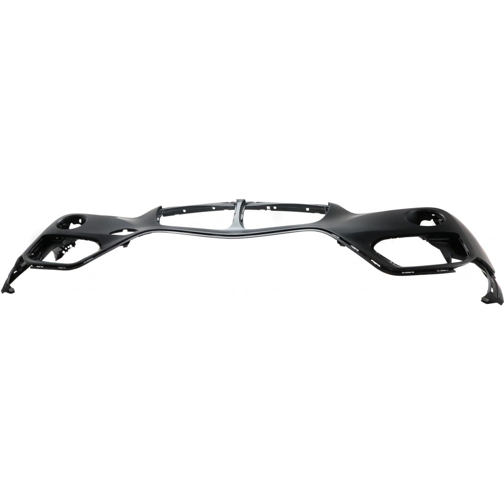 For BMW X1 Front Bumper Cover 2016 2017 2018 Upper | Primed | Plastic | w/ Headlight Washer Holes | w/o M Package | w/o Park Distance Control Sensor Holes | BM1014102 | 51117453565