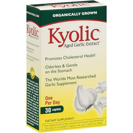 Kyolic Extrait d'ail vieilli Caplets alimentaire Supplément 30 ct