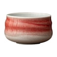thumbnail image 2 of Noothes Cooking Utensils,Coke Japanese Ceramic Matcha Bowl Set | Set With Mouth Tea | White And Red Rice Tea | Grade | Hand Made Matcha Tools | For Tea, 2 of 7