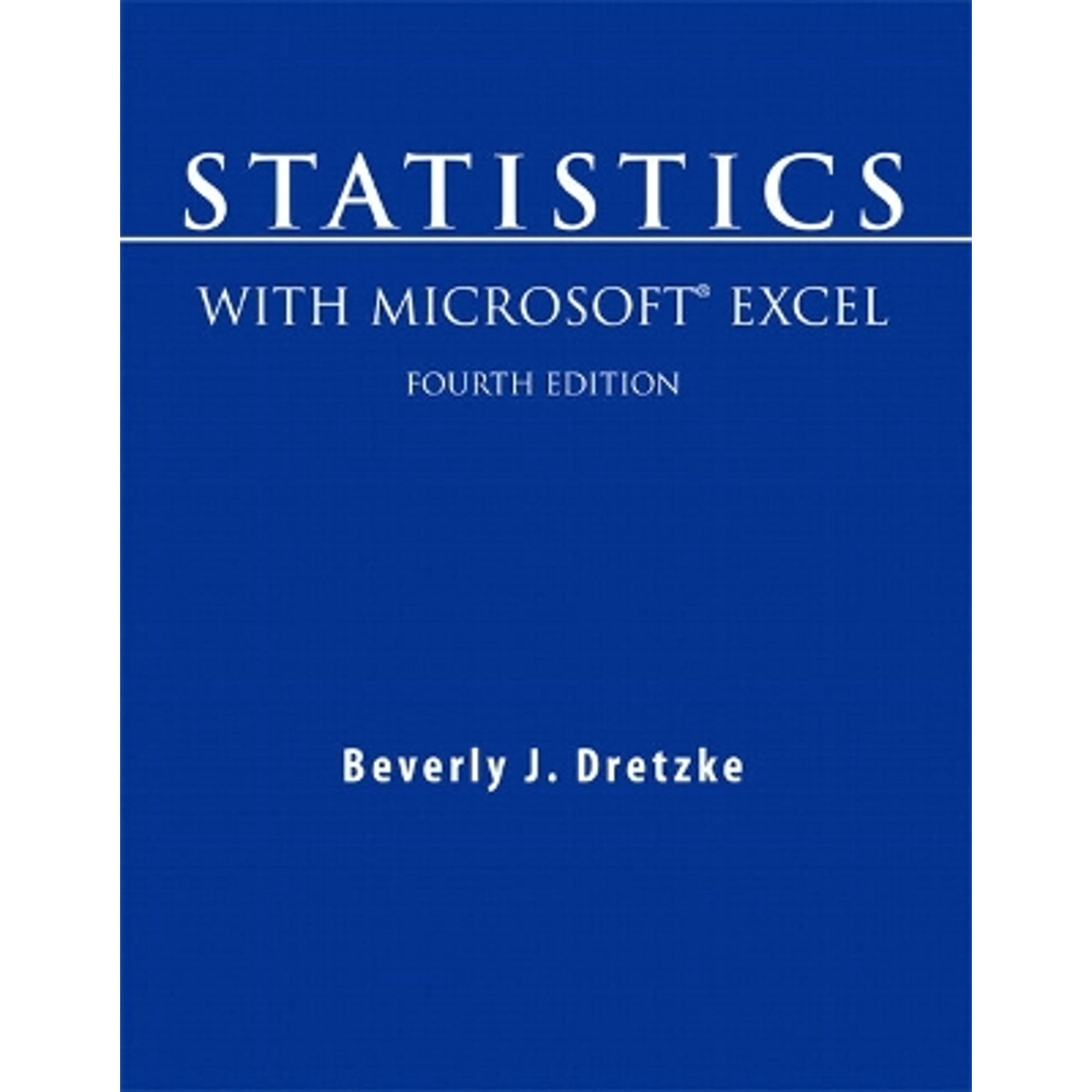 Pre-Owned Statistics with Microsoft Excel (4th Edition) (Paperback ...