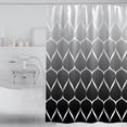 thumbnail image 5 of Tookss Fabric Geometric Shower Curtain Set with 12 Hooks Thickened Washable Quick-Drying Bath Curtains for Bathroom 71 x 71 Inches, 5 of 8
