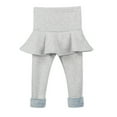 thumbnail image 3 of GYRATEDREAM Girls Fleece Lined Leggings with Ruffle Skirt, Winter Skirted Leggings 2-11T, 3 of 5