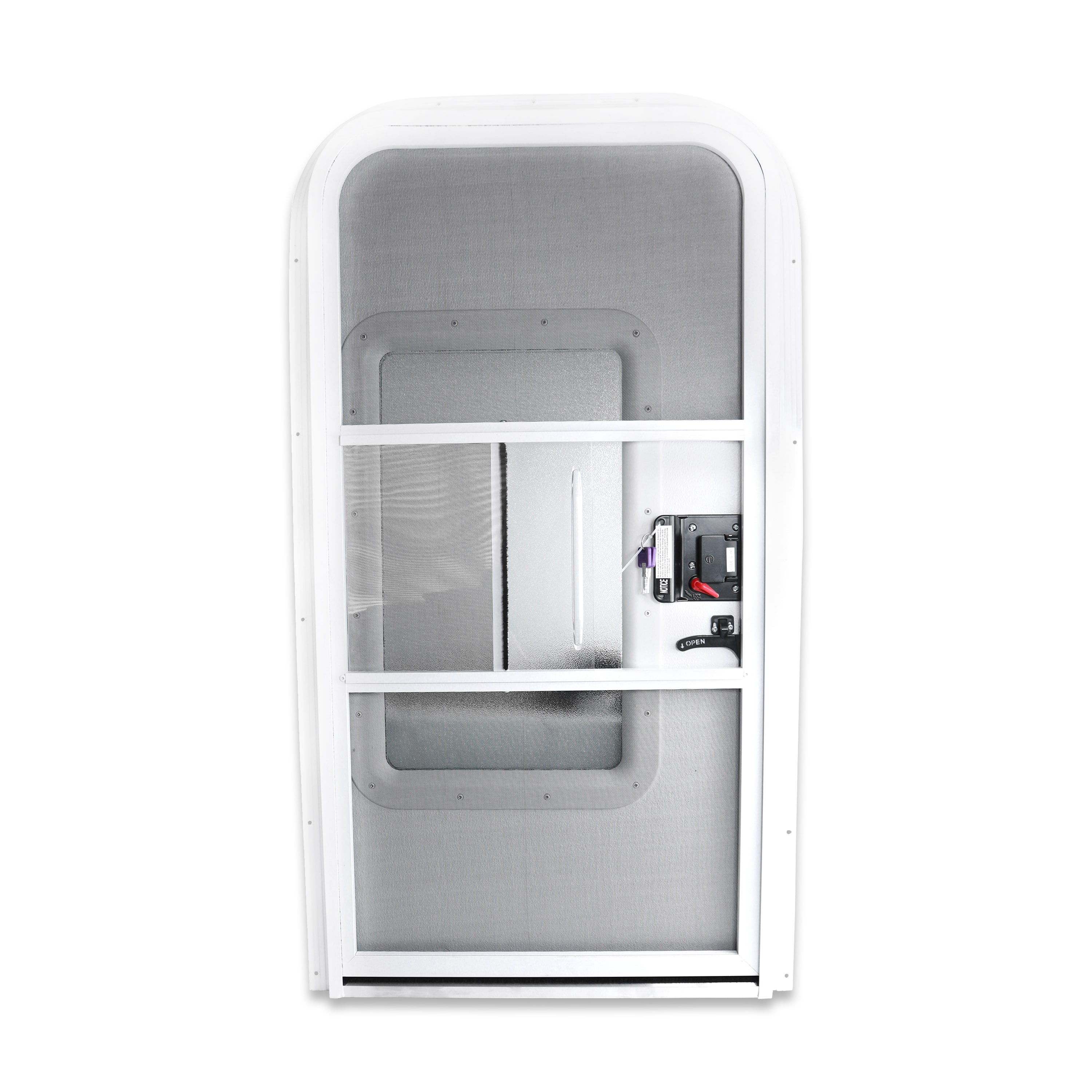 Teardrop Foam Core RV Door With Screen 26x32 Inch Teardrop RV Door ...