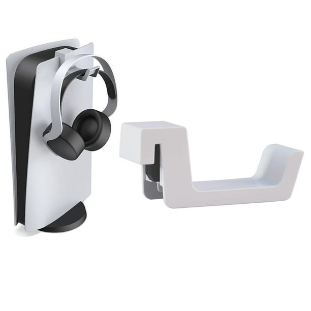 Soporte para auriculares para consola PS5, soporte para colgar auriculares para juegos, soporte con gancho para auriculares para PS5, duradero y duradero