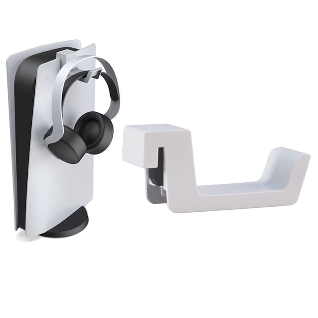 Soporte para auriculares para consola PS5, soporte para colgar auriculares para juegos, soporte con gancho para auriculares para PS5, duradero y duradero