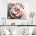 thumbnail image 2 of Designart Pink And Gold Poppy Flowers I Canvas Wall Art, 2 of 5