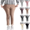 thumbnail image 4 of IVEYRTF Children Solid Color Lace Leggings Wear Alone Stretchy Slim Fitted Floral Lace Casual Bottoms for Kids 1-10 Years(Gray,12-24 Months), 4 of 4