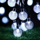 thumbnail image 3 of Cadena de luces solares de 30 LED con forma de bola de burbujas, luces decorativas para jardín, vacaciones y Navidad, para exteriores, impermeables, 3 of 4
