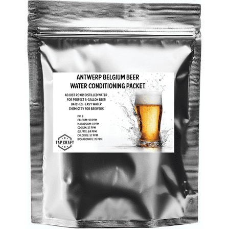 TAPCRAFT - Water Conditioning Packets for Homebrewing - Specific Regions and Styles (Antwerp Belgium) - Brew Your Own Beer at Home